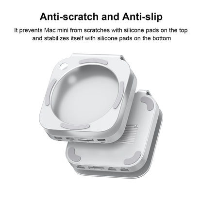 Aluminum Stand Hub for Mac Mini M4/M4 Pro